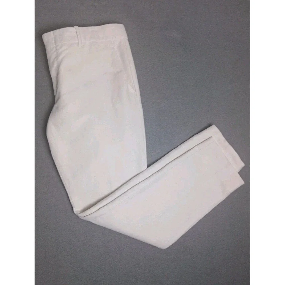Gucci Men’s Ivory Silk Blend Dress Pants IT 44 Slim Tailored Made in Italy